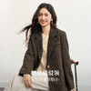 【10/15新品】熙世界格雷老钱风毛呢西装外套女秋冬2025年新款休闲通勤羊毛大衣 商品缩略图1
