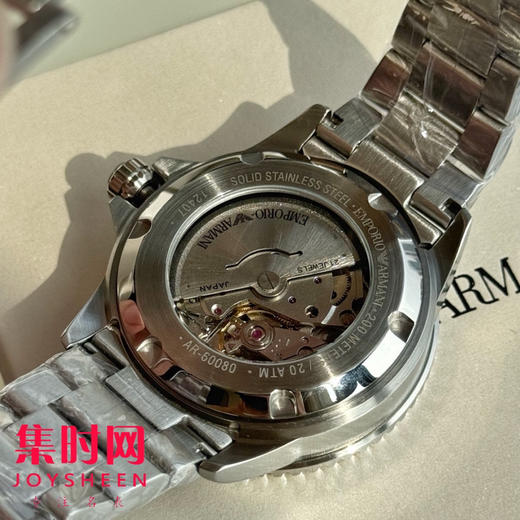 原单阿玛尼AR60080绿水鬼 钢带男士机械腕表 商品图5