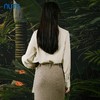 NUTS春秋新款职业通勤气质百搭翻领宽松显瘦长袖衬衫女411011353 商品缩略图4