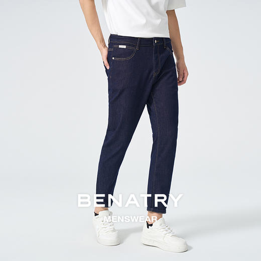 贝纳川深蓝色牛仔裤ECT130005776 商品图2