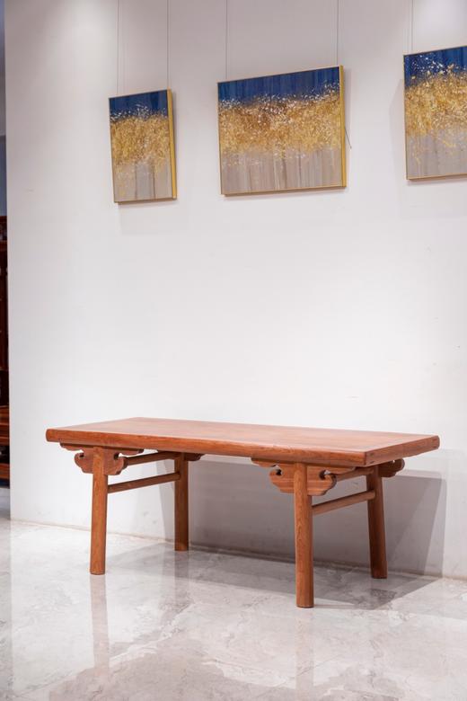 红桥红  家具严选  缅甸花梨（大果紫檀）  【216厚重版圆腿 画案】 商品图1