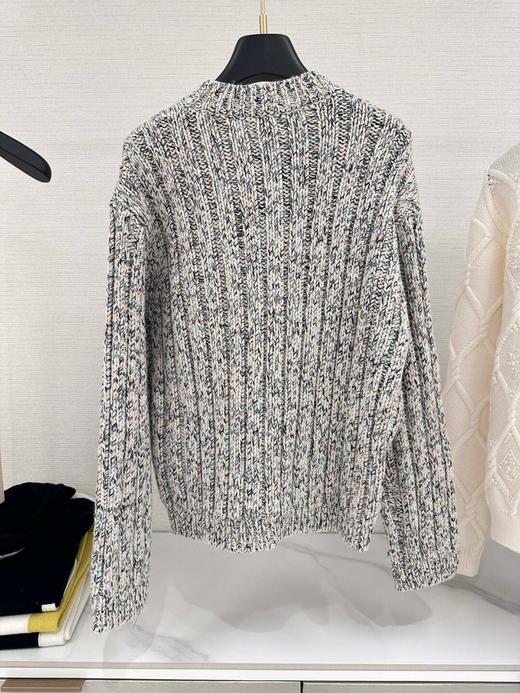 GY19-Gucci 2024秋冬新品 复古麻花彩纱羊毛针织单排扣开衫（LS*MM）-10.14直播款 商品图2
