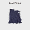 ROMI STUDIO“法式蓝调”100%桑蚕丝手工卷边方形丝巾 RWDSP31467 商品缩略图2