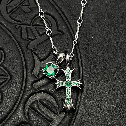 TB132-克罗心十字钻石方糖项链（XK*MM）-10.14直播款 商品图6