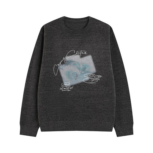 CryingCenter 冲浪照片水洗质感雪尼尔毛衣 哭喊中心 商品图4