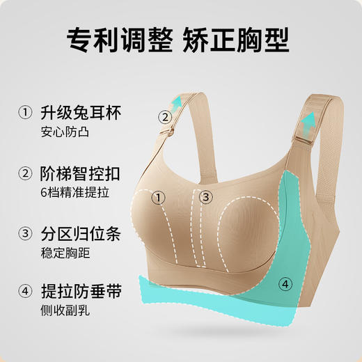 💗【2件装套餐3】润微6档提拉+细肩带收副乳版  提拉显小6.0+提拉双塑（购买说明：燕麦奶/隐形肤现货不足，M~2XL预售7-15天）【此链接不叠券/不叠店铺满赠】 商品图4