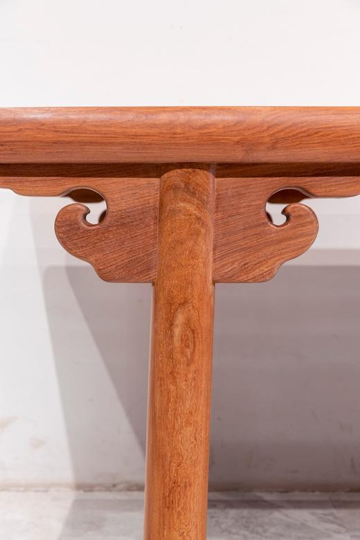 红桥红  家具严选  缅甸花梨（大果紫檀）  【216厚重版圆腿 画案】 商品图2