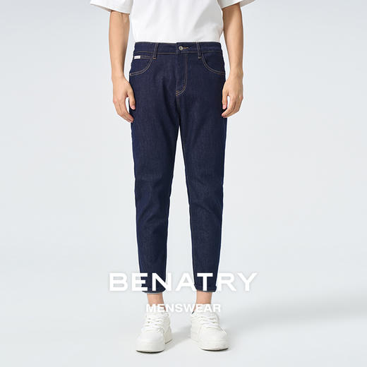 贝纳川深蓝色牛仔裤ECT130005776 商品图0