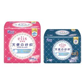 大王elis爱璐茜 天使纱织超薄纯棉日用卫生巾系列