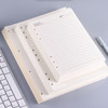 申士（SHEN SHI）A5活页本笔记本子替换芯 适合6孔25开活页记事本子优质米黄色纸92张 横线款925 商品缩略图1