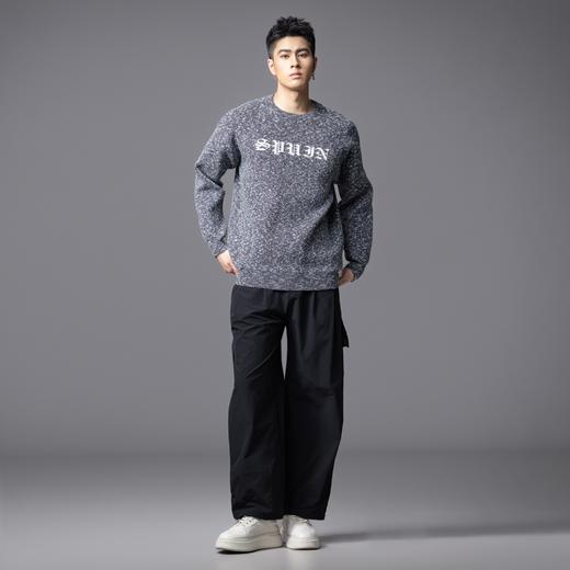 PINLI品立2025秋季新款男士圆领提花宽松套头毛衣打底针织衫上衣GD253110132 商品图1