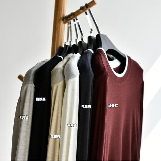 【89元2件】【羊毛叠叠衣】25秋冬新女装上衣撞色叠穿发热羊毛长袖保暖打底衫 商品图2