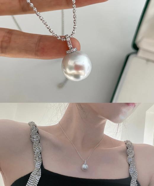 1014-4  法式复古浪漫 大小珠 天然无核淡水珍珠 项链 商品图3