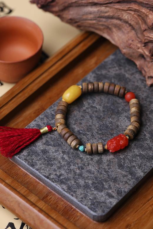 【孤品】9m沉香药片手串 商品图1