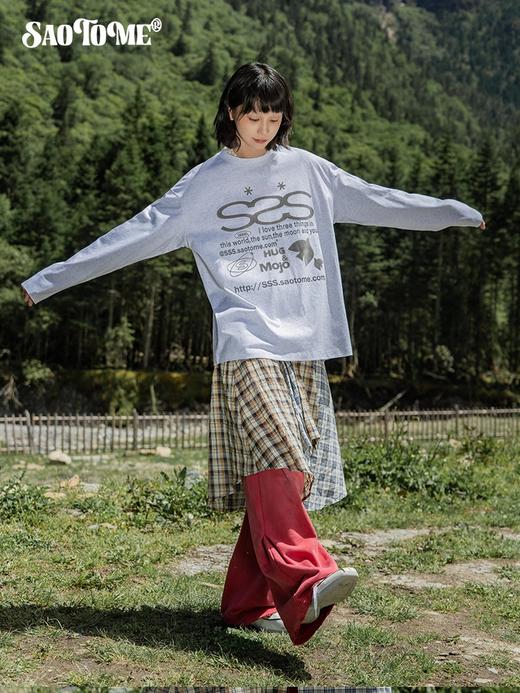 早乙女惠子saotome/STMTX13584/字母排版sss长袖T 商品图1