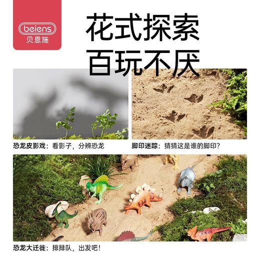 贝恩施动物模型儿童礼物仿真恐龙早教动物认知恐龙男女孩玩具 商品图4