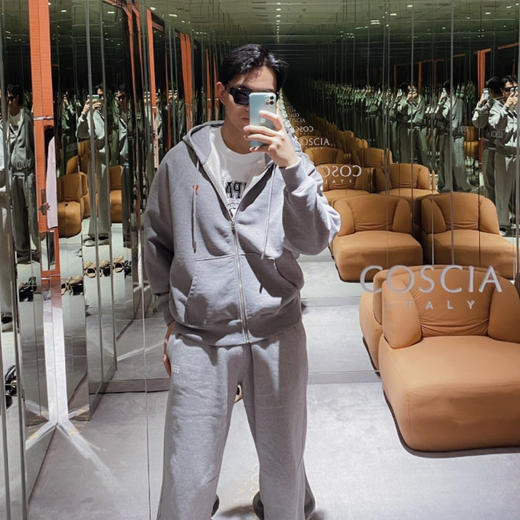 【开放日忙 秒杀价已调 直接拍】返场 AMI 红色爱心 刺绣棉质 拉链连帽卫衣外套 商品图13