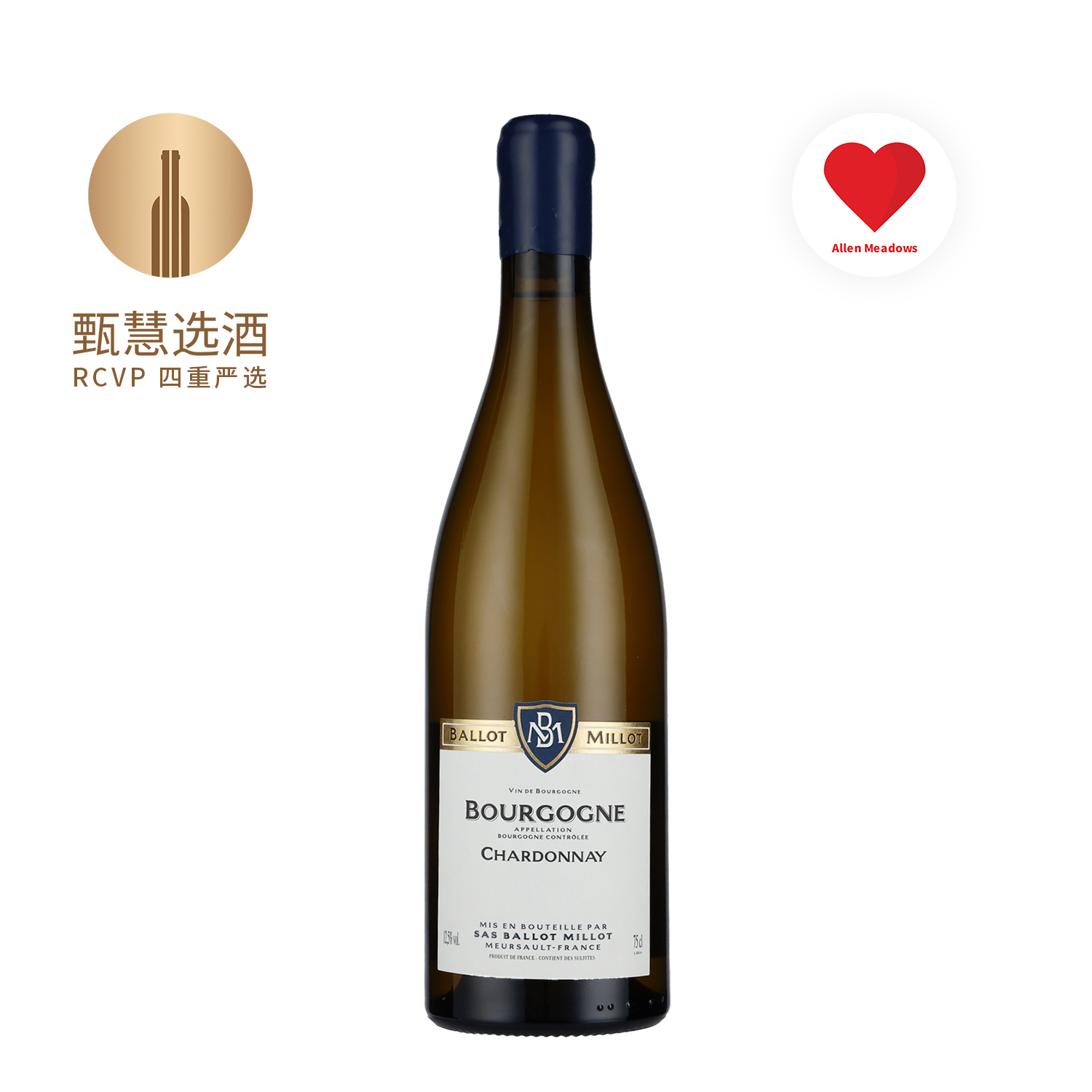 巴洛米勒勃艮第霞多丽干白葡萄酒2023 Domaine Ballot Millot Et Fils Bourgogne Blanc