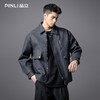 PINLI品立2025秋季新款宽松翻领落肩复古高街PU皮衣茄克外套男潮GD253104096 商品缩略图3