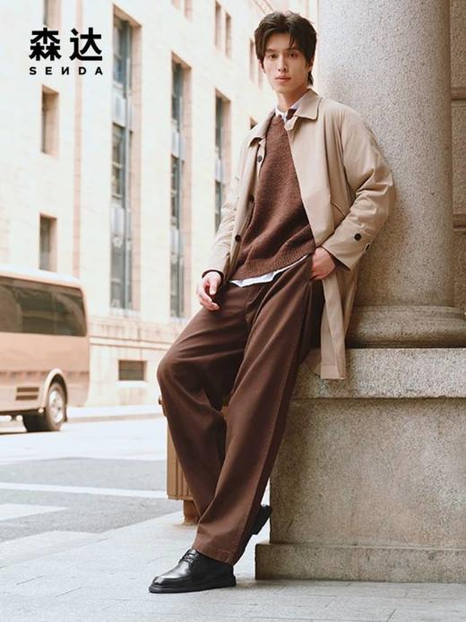 【云粉节】BF楼森达休闲皮鞋2025冬季新款商务通勤牛皮男鞋K6V02吊牌价1199活动价639 商品图2