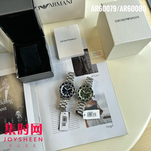 原单阿玛尼AR60080绿水鬼 钢带男士机械腕表 商品图7