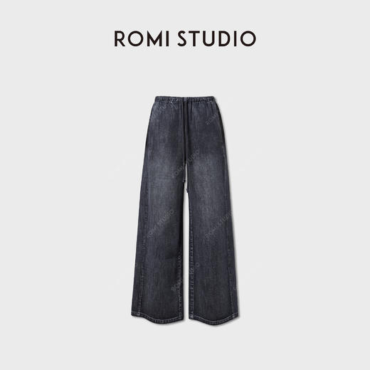 ROMI STUDIO“原生匠心”精梳长绒棉梭织环保雾面牛仔裤 RWCAX06212 商品图0