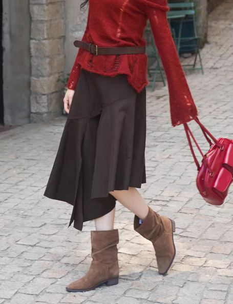 【门店同款】ENJOY秋季不规则斜边半裙 165496892