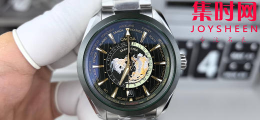 VS欧米茄新款海马世界时系列 VS海马世界时墨绿 绿海马 海马世界时绿色款 男士腕表 表径43mm 商品图1