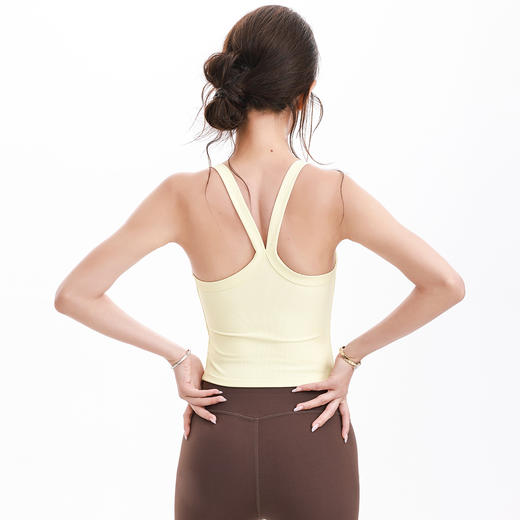 跃牌【禅语梵心】裸感螺纹防震运动内衣女美背运动背心WX3359 商品图1