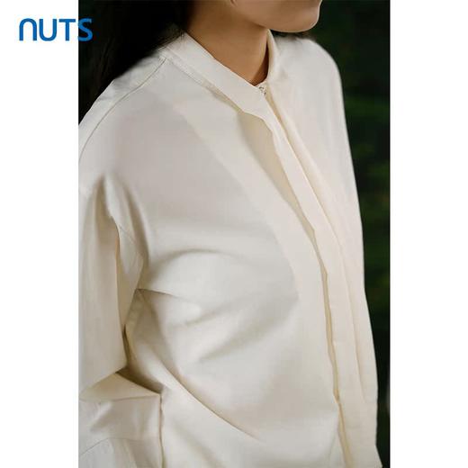 NUTS春秋季新款法式通勤气质飘带宽松显瘦长袖衬衫女413011398 商品图1