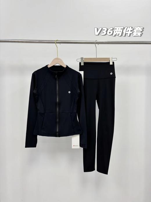 D101431全场景运动健身跑步外套+瑜伽裤两件套装 商品图12