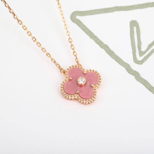 TB129-梵克雅宝圣诞限定徽标设计18k玫瑰金钻石项链（XK）-10.14直播款 商品图1