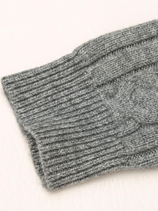 秋冬新款灰色复古提花针织开衫女圆领双拉链设计感小众短款毛衣外套 商品图4