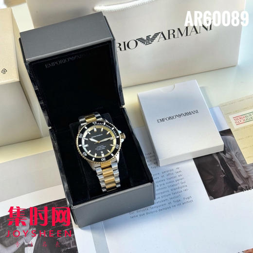 原单阿玛尼AR60089 钢带男士机械腕表 商品图5