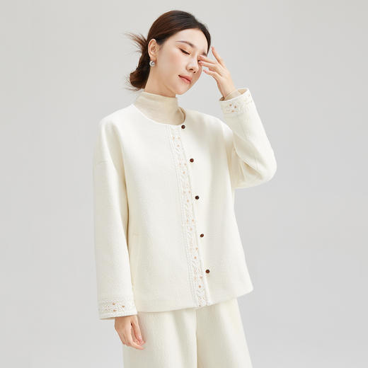 SM 1359蕾丝花边简约外套轻奢气质上衣小衫优雅感显瘦 商品图3