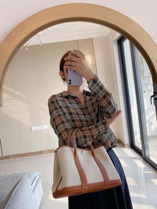 BT214-小号爱马仕进口皮纯手工花园包（BT*MM） 商品图8