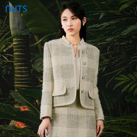 NUTS春秋季新款气质小香风法式优雅直筒短款外套女411041195
