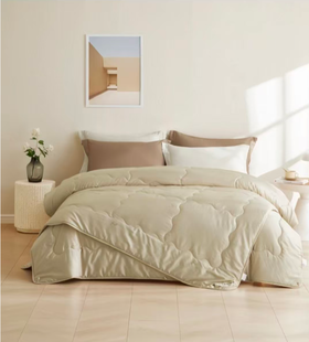 【天然温度调节器】去感受 驼绒子母被（95%驼绒+5%驼毛） 200*230cm 塔尖级珍奢骆驼绒