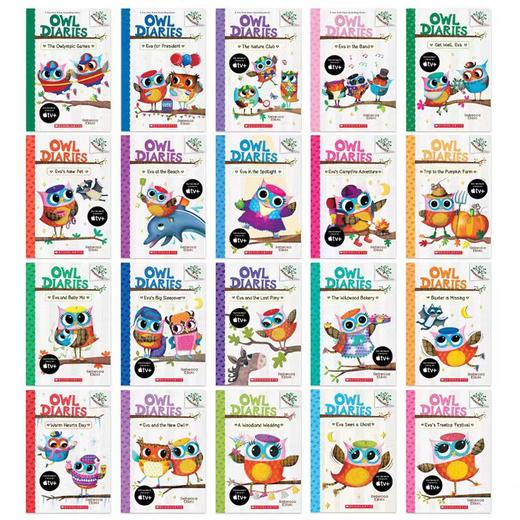 【赠音频+手账本】蓝思500-540L Owl diaries 猫头鹰日记 全19册+手账本礼盒装 商品图1