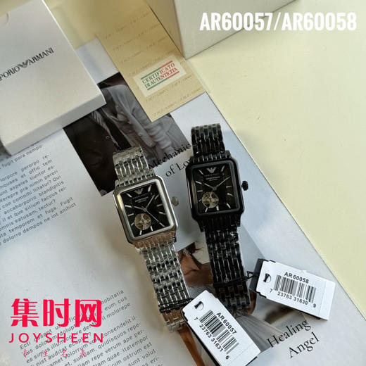 原单阿玛尼AR60057 方形镂空男士机械腕表 商品图8