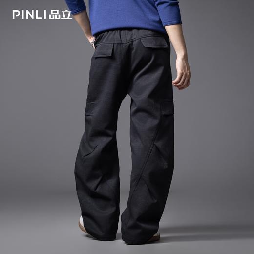 PINLI品立2025秋季新款男士宽松直筒休闲长裤阔腿裤潮GD253117118 商品图2