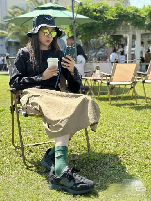 【新百伦】座5楼|  New Balance 25年春秋男女款黑武士休闲运动鞋327 WCD 商品图3