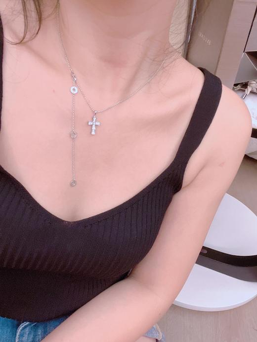 TB111-宝格丽 CROCE系列 满钻十字架  项链 男女同款情侣款（XK）-10.14直播款 商品图2