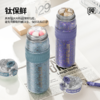 钛材质CUCU吨吨双饮口带茶隔咖啡车载保温杯学生可背装书包双层运动水杯 商品缩略图3