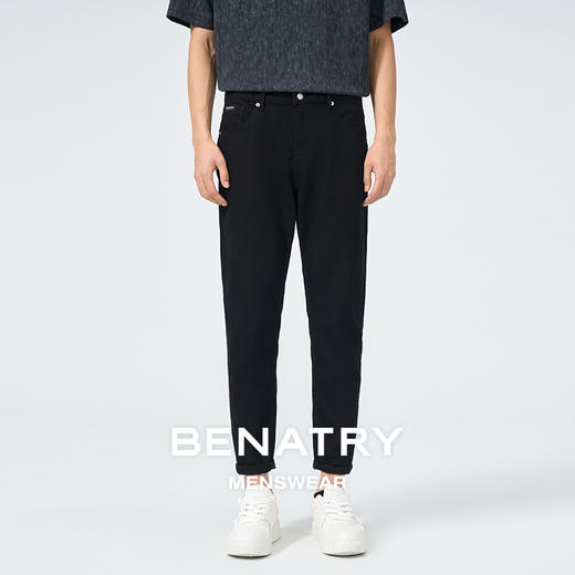 贝纳川黑色牛仔裤ECT130006402 商品图0