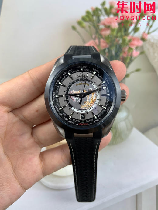 VS欧米茄新款海马世界时系列 VS海马世界时钛壳 钛海马 海马世界时黑色款 男士腕表 表径43mm 商品图0