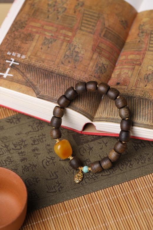 【孤品】10m沉香蜜蜡手串 商品图1