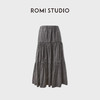 ROMI STUDIO磨砂微毛棉质复古洗水A摆松紧腰半身裙伞裙RWCAXG6171 商品缩略图1