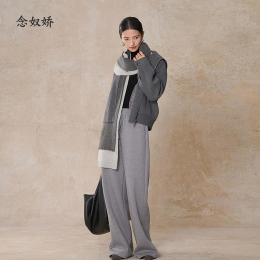 【商场同款】CNC5037 “ 飞行员大衣 ” 披肩领设计别致 纯羊毛短大衣外套 商品图10