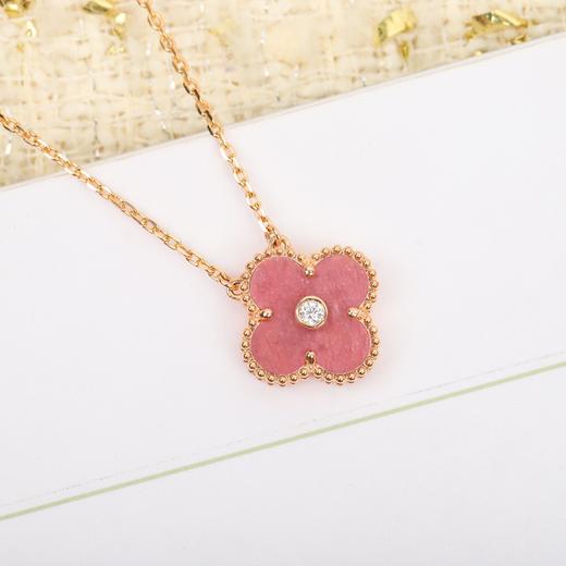 TB129-梵克雅宝圣诞限定徽标设计18k玫瑰金钻石项链（XK）-10.14直播款 商品图3